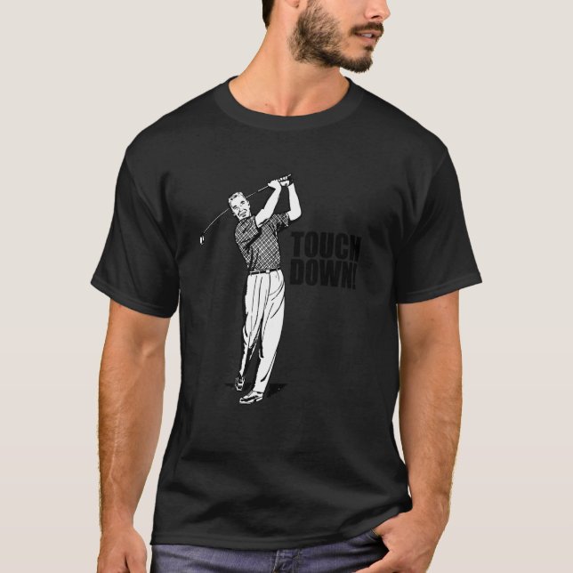 T-shirt Funny Golf Football Sports Touchdown Imaginaire (Devant)