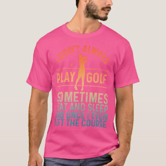 T-shirt Funny Golf Lecteur Golfeur Golf