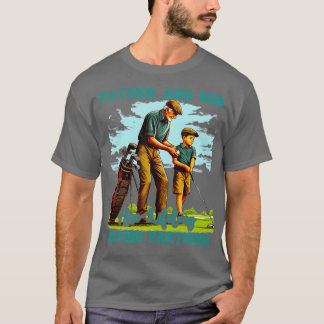 T-shirt Funny Golf Père Son jumelage basse Dady Papa Garço
