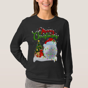 T-shirt Funny Golf Sports Amoureux Xmas Lighting Golf Chri