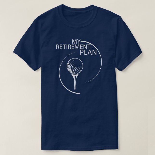 T-shirt Funny Golfing Retraite joueur de golf (Design devant)