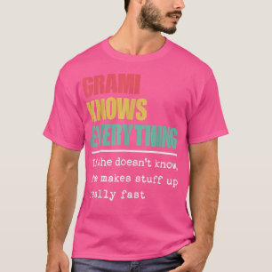 T-shirt Funny Grami Sait Tout Fier Meilleur Grand G