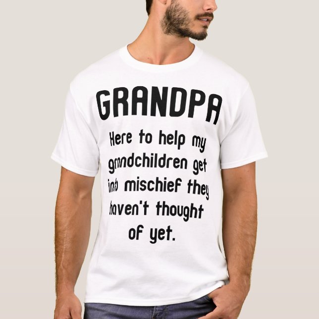 T-shirt Funny Grand-père Tee - shirt (Devant)