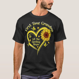 T-shirt Funny Grandmother First Time Grandma Let The Spoil