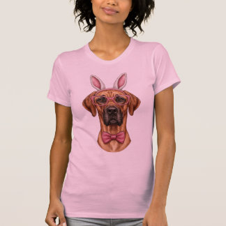 T-shirt Funny Great Dane Easter Bunny Ears Pink Glasses Do
