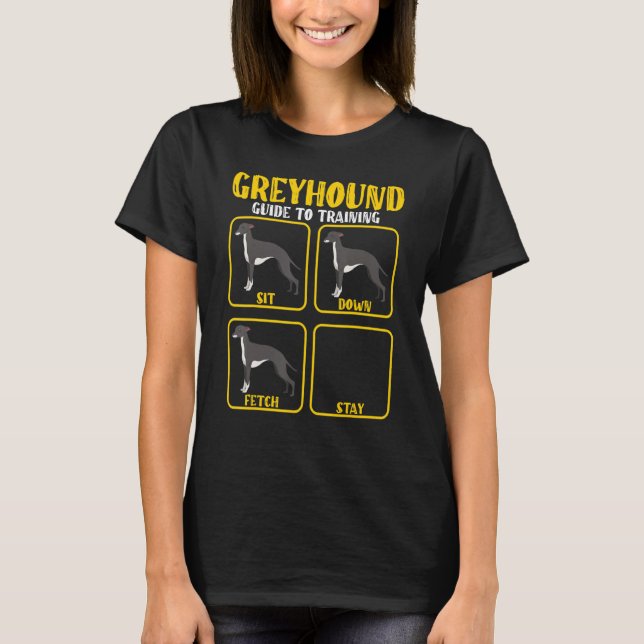 T-shirt Funny greyhound whippet guide d'entraînement pour  (Devant)