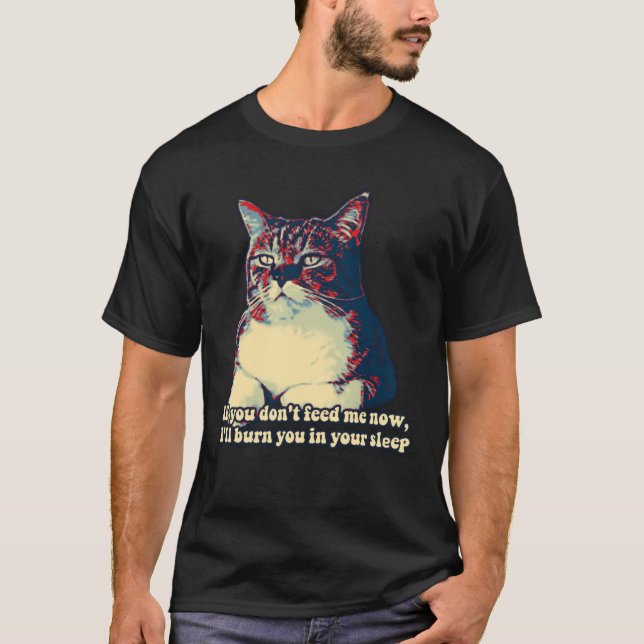 T-shirt Funny grumpy cat meme for kitty owners and lovers (Devant)