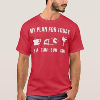 T-shirt Funny Guinea Pig Animal Zookeeper Wildlife My Plan
