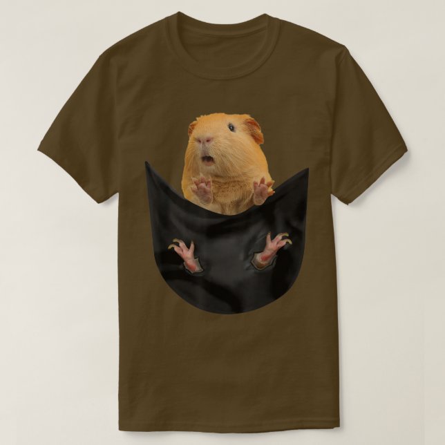 T-shirt Funny Guinea Pig In Your Pocket Shirt 1527  (Design devant)