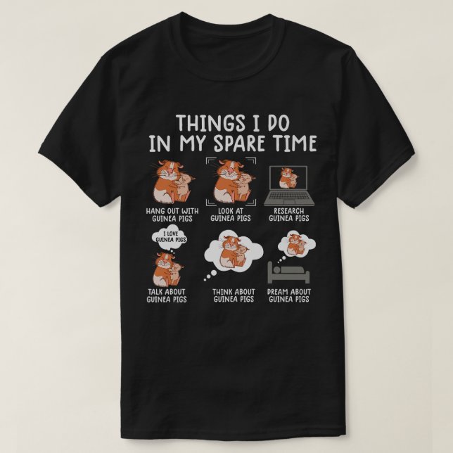 T-shirt Funny Guinea Pig Shirt Srcastic Humor Guinea Pig P (Design devant)