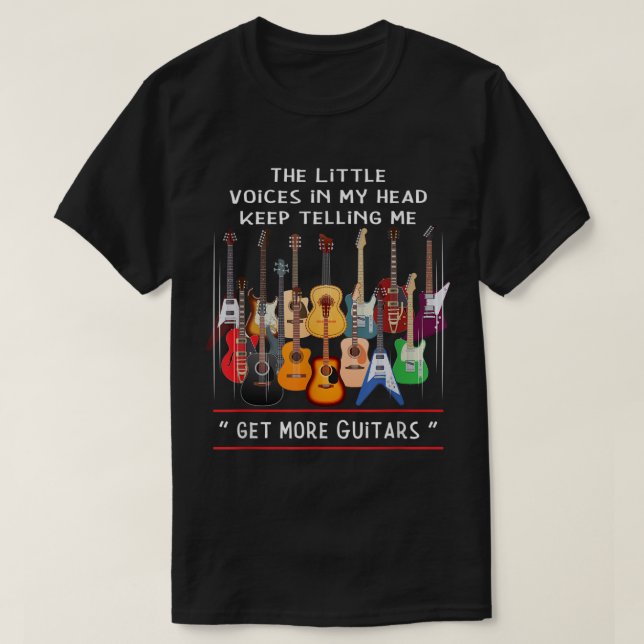 T-shirt Funny Guitar Lover Quote Design (Design devant)