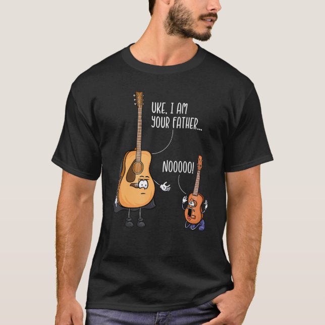 T-shirt Funny Guitar Tshirt, Ukelele Shirt, Uke I Am Your  (Devant)
