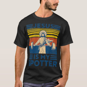 T-shirt Funny Gym Chemise Jésus Est Mon Entraînement Drôle