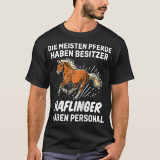 T-shirt Funny Haflinger Personal Rider Cadeau Cheval