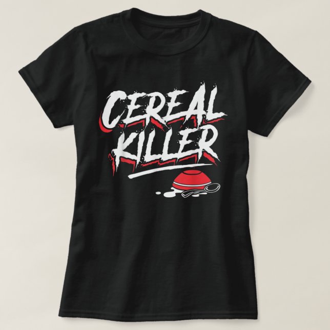 T-shirt Funny Halloween Costume - Cereal Killer (Design devant)