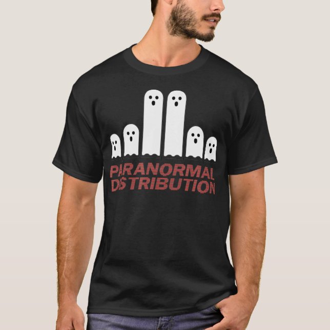 T-shirt Funny Halloween Math Paranormal Distribution Fantô (Devant)