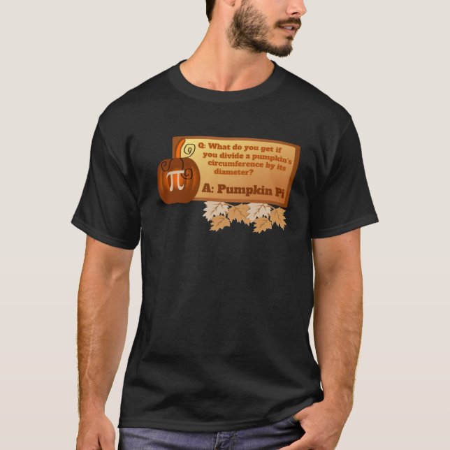 T-shirt Funny Halloween Math Teacher Problem Pumpkin Pi (Devant)