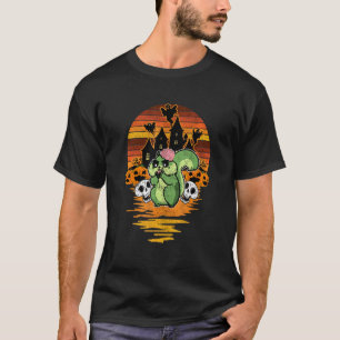 T-shirt Funny Halloween Scandale Hamster Retro Sunset Crân