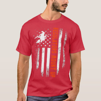 T-shirt Funny Halloween Witch Regulatorese Mount Up  (57)