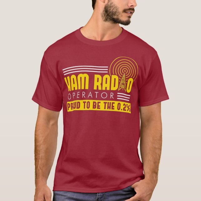 T-shirt Funny Ham Radio Operator (Devant)