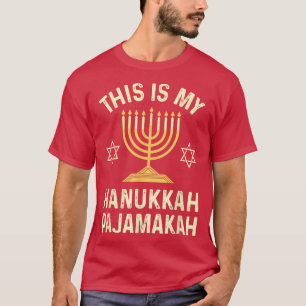 T-shirt Funny Hanukkah Pajama This Is My Hanukkah Pajamaka
