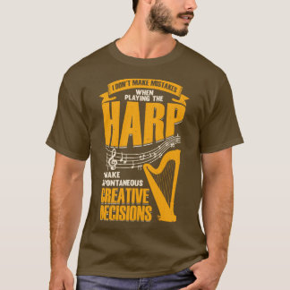 T-shirt Funny Harp Player Musique Musicien Harpist Cadeau