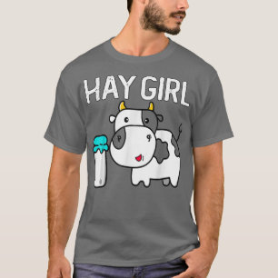 T-shirt Funny Hay Gift Cute Cattle Cow Lovers