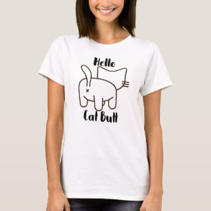 T-shirt Funny Hello Chat Butt
