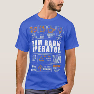 T-shirt Funny Hilarique jambon radio amateur