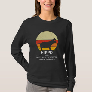 T-shirt Funny Hippo Animaux Définition Hippopotamus