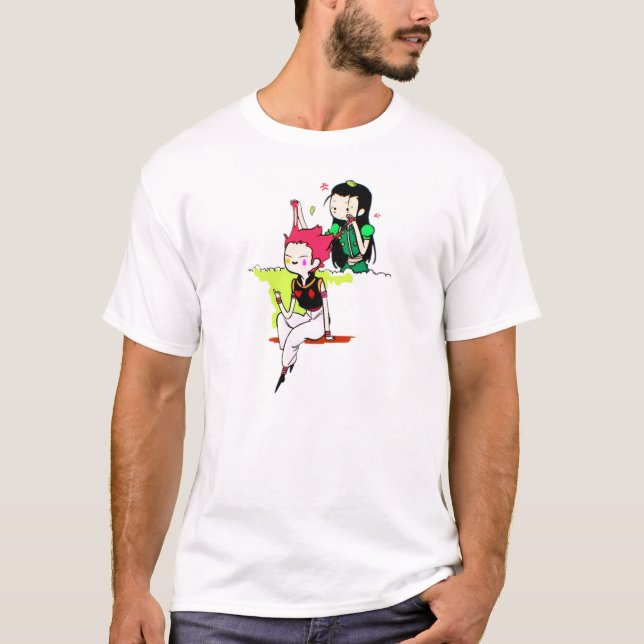 T-shirt Funny hisoka et illumi (Devant)