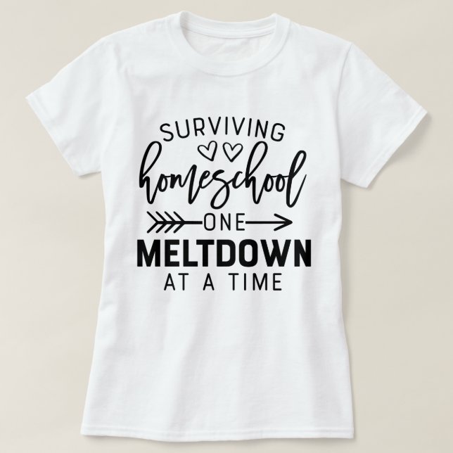 T-shirt Funny Homeschool Quarantine Distance Learning Cube (Design devant)