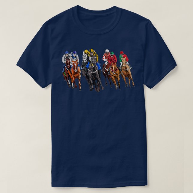 T-shirt Funny Horse Racing Jockey Racer Derby Rider Race T (Design devant)