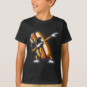 T-shirt Funny Hot Amoureux des chiens Hotdog Dab Dancing F