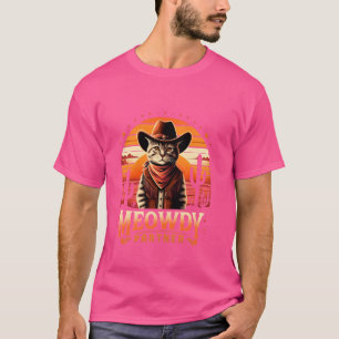 T-shirt Funny Howdy Meme Wild West Cowboy Casquette Meowdy
