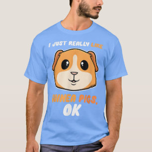 T-shirt Funny I Just Really Like Guinea Pigs Women Kids T-