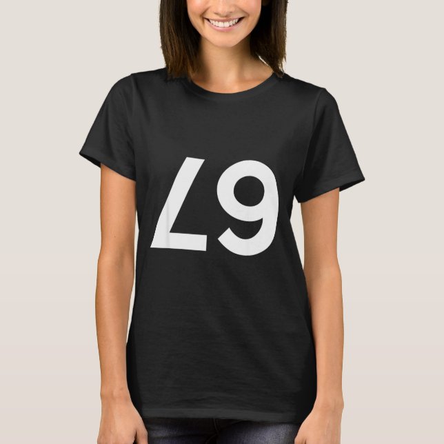 T-shirt Funny Ide Down Backwards 67 Meme  (Devant)