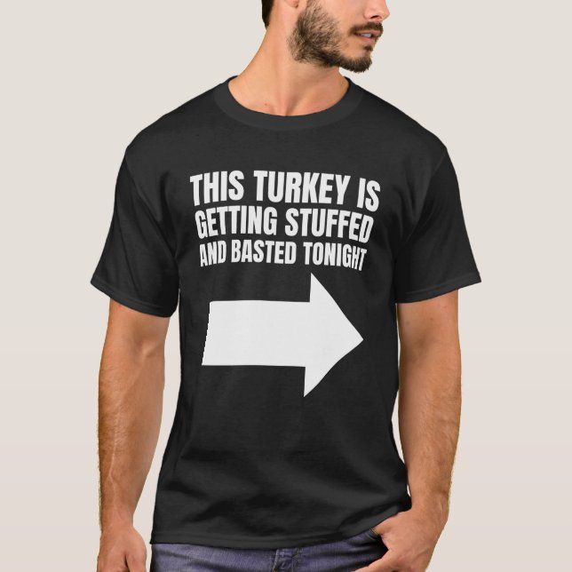 T-shirt Funny Inappropriate Thanksgiving Day Matching Coup (Devant)