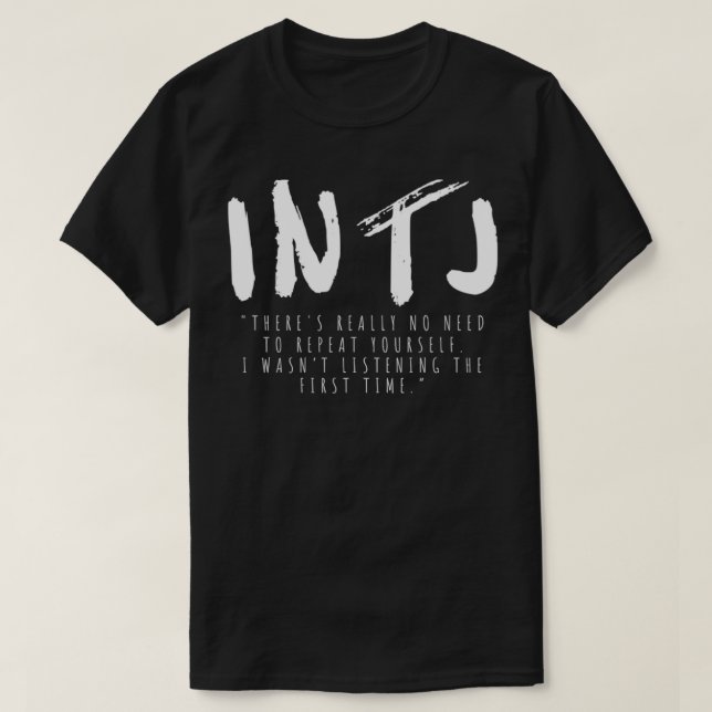 T-shirt Funny INTJ Test de personnalité Introverti Introve (Design devant)