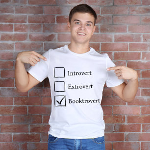 T-shirt Funny Introvert Extrovert Booktrovert Lover livre
