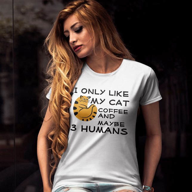 T-shirt Funny Introverts citation Je n'aime que mon café d (Créateur téléchargé)
