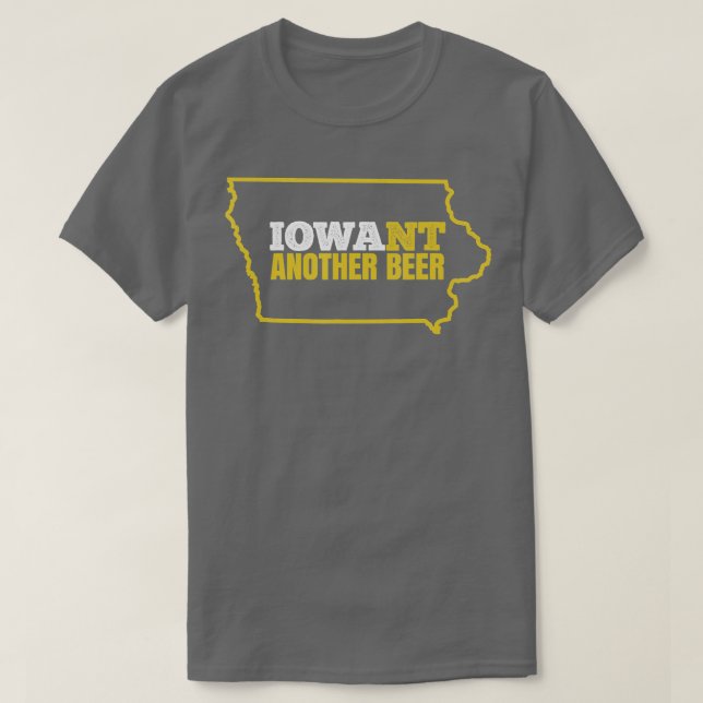 T-shirt Funny Iowa Beer (Design devant)