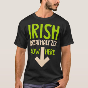 T-shirt Funny Irish halathalyzer souffle ici saint patrick