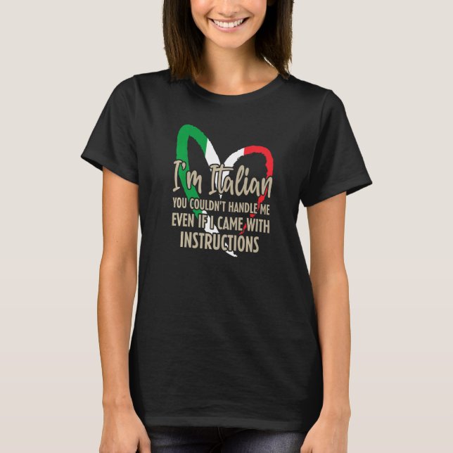 T-shirt Funny Italian Sayings Im Italian Premium (Devant)