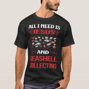 T-shirt Funny Jésus Coquillage Collecte Coquillages Coquil