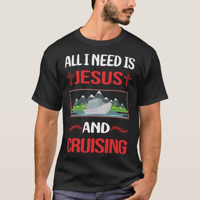 T-shirt Funny Jesus Cruising Cruise (Devant)