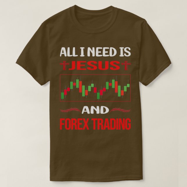 T-shirt Funny Jesus Forex Trader (Design devant)