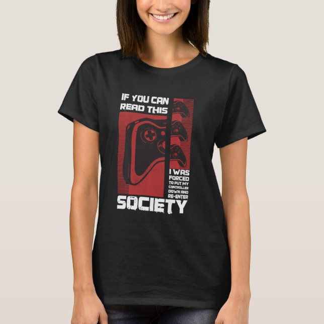 T-shirt Funny Jeu Papa Gamer Contrôleur Geek Nerd Re Ent (Devant)