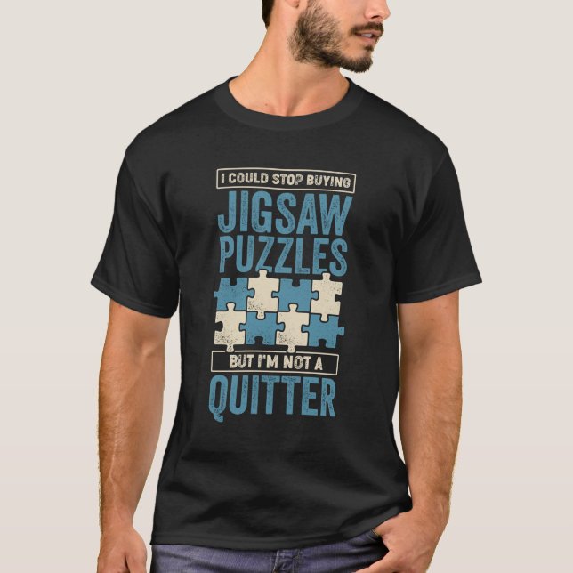 T-shirt Funny Jigsaw Puzzle Lover Puzzler Gift (Devant)