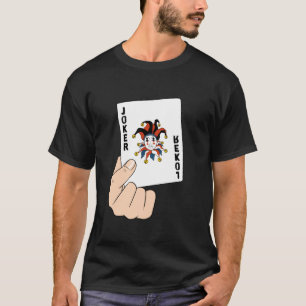 T-shirt Funny joker carte jouer joueur de carte jester Cas